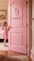 Girls Personalised Bedroom Door