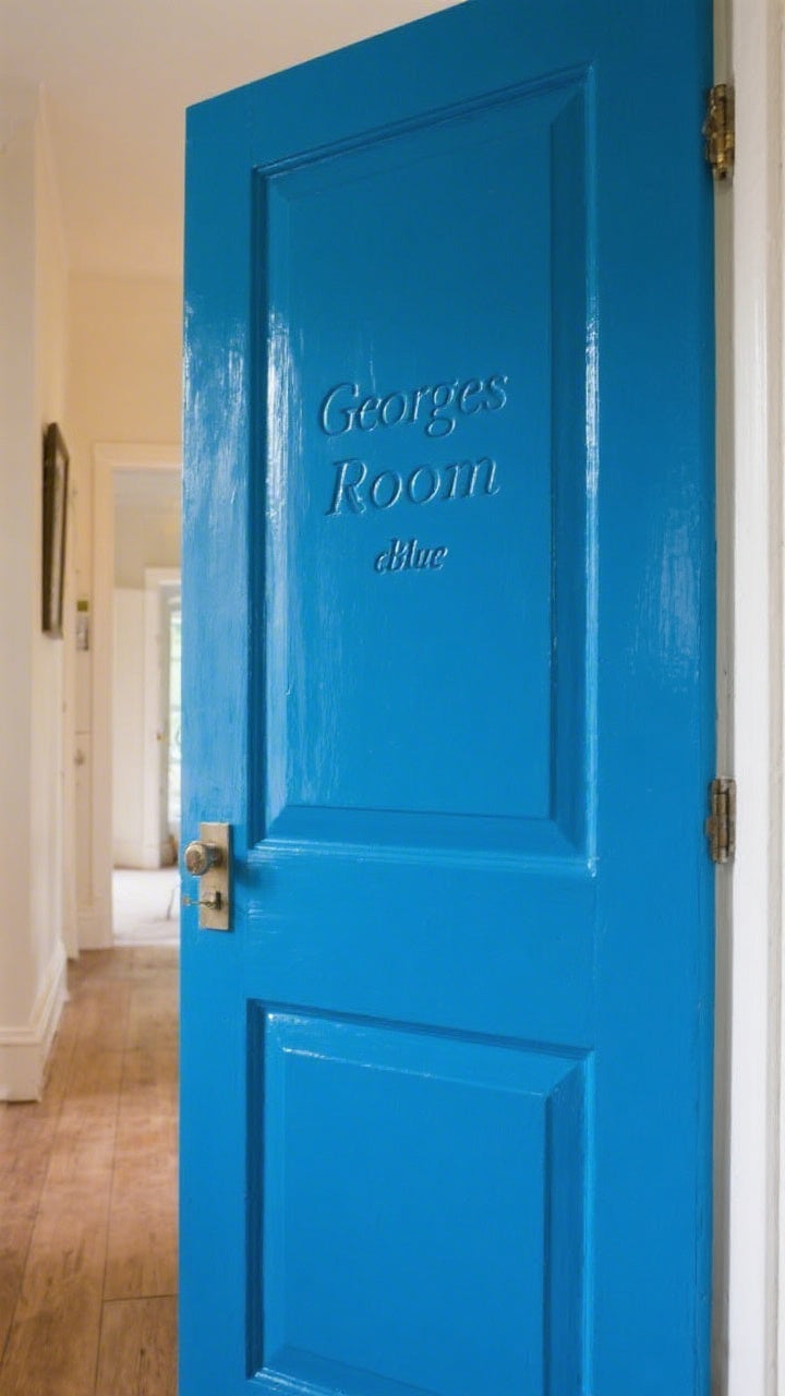 Boys Personalised Bedroom Door