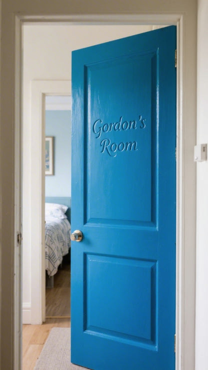 Boys Personalised Bedroom Door