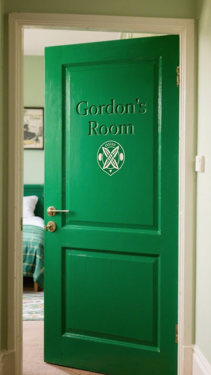 Boys Personalised Bedroom Door